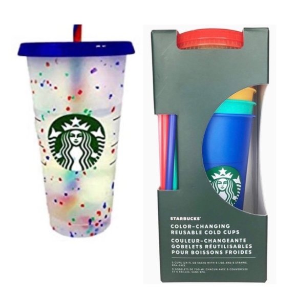 ๐๏ธ Starbucks Bundle Cold Cups + Confetti Cup - Picture 2 of 9